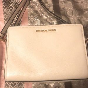 White Leather Michael Kors Purse